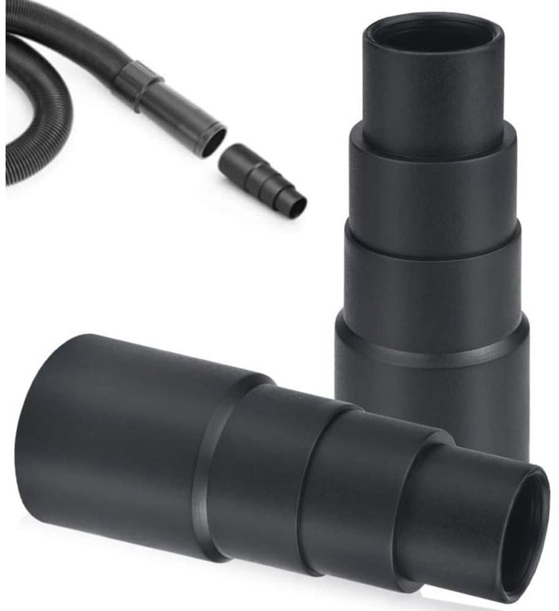 Universele stofzuigerslangadapter voor schuurmachines, accessoires voor railschuurmachines, decoupeerzagen en cirkelzaagverkleiners (25 mm, 30 mm, 34 mm). — afbeelding 1