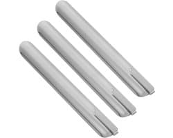Kruimelveger Set - Tafelreiniger - Snel Tafels Schoonmaken - Roestvrij Staal - 3 Stuks - Zilver
