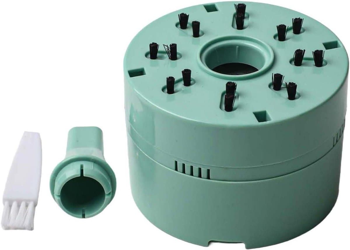 Mini desktop stofzuiger - Bureau reiniger - Werkplek schoonhouden - Krachtige zuigkracht - 9 x 9 x 7 cm - Groen — afbeelding 1