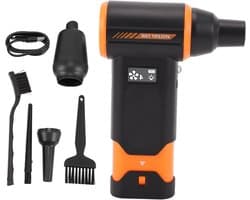 Elektrische Air Duster - Mini Blower Turbo - Efficiënt Reinigen - 4 Versnelbare standen - 150 x 107 mm - Zwart