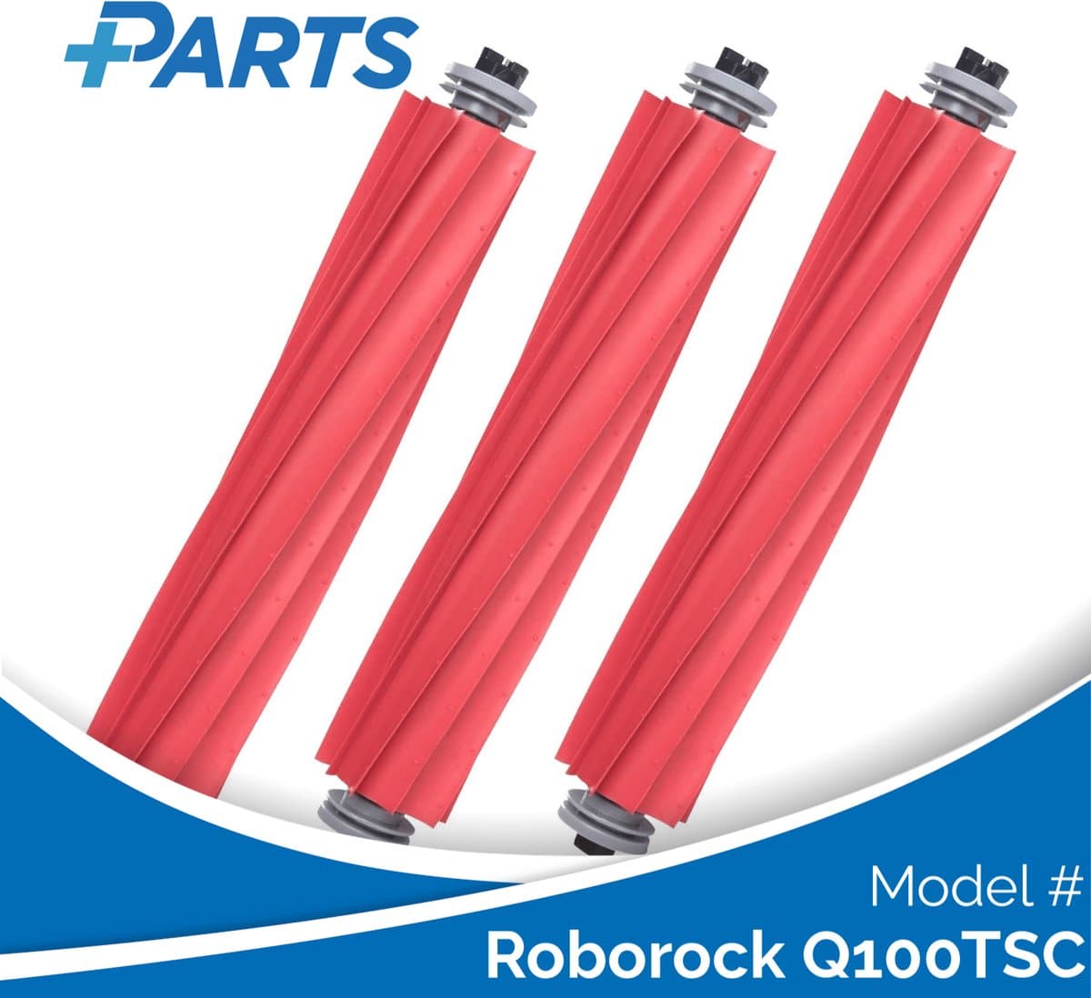Roborock Q100TSC Borstels (3 Stuks, Plus.Parts® alternatief voor 8.02.0079) — afbeelding 1