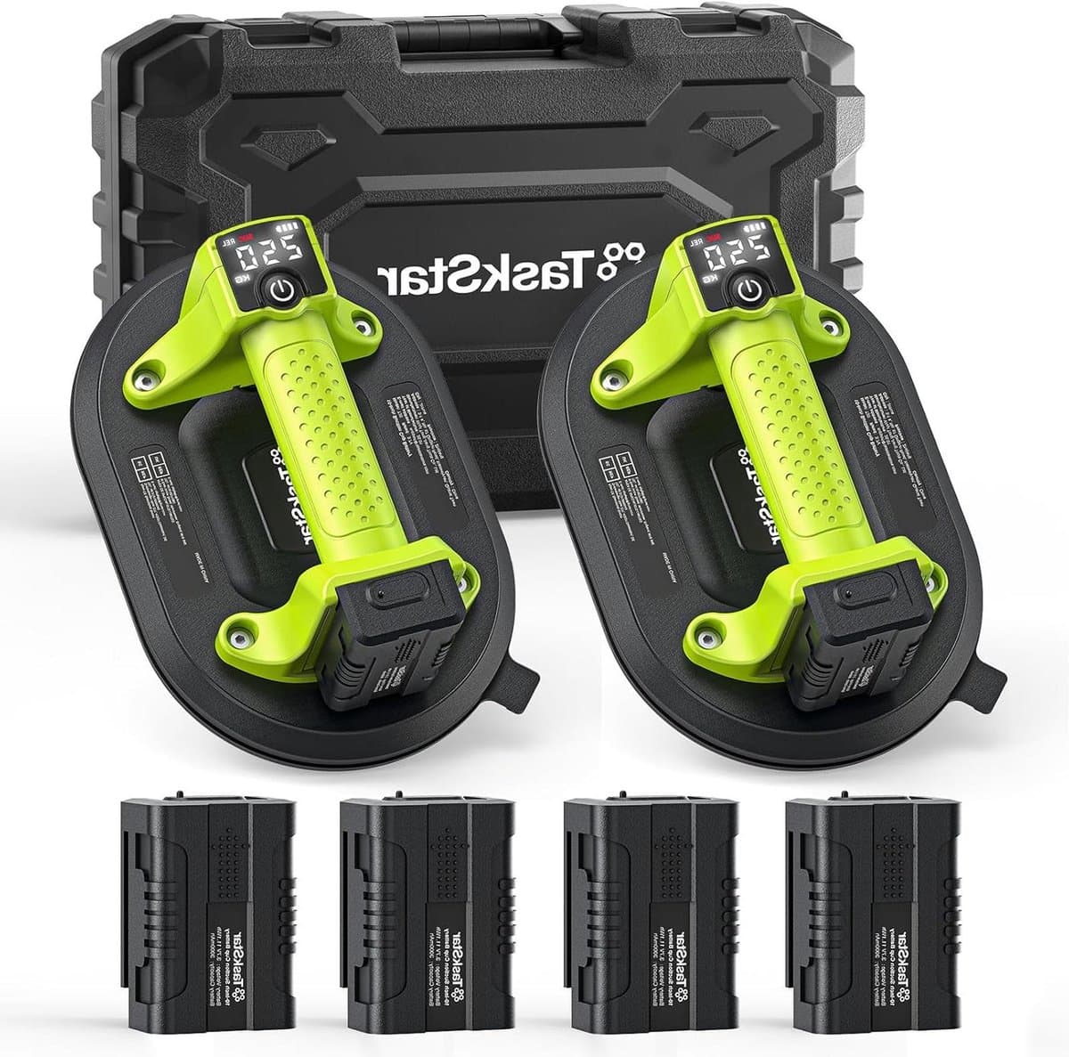 Accu Zuignap - Vacuüm Lifter - Tegels Plaatsen - Automatische Hechting - 25 cm - Groen — afbeelding 1