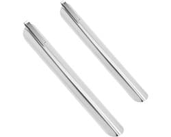 Tafelkruimelvegers - Kruimelreiniger - Snel Tafels Schoonmaken - Met Zakclip - 2 Stuks - Zilverkleurig