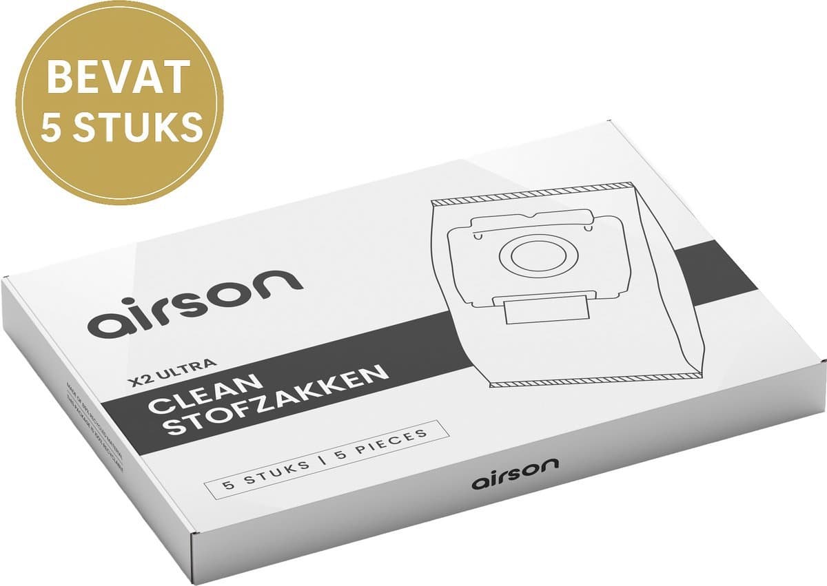 Airson X2 Robotstofzuiger - Stofzuigerzakken - 5 stuks — afbeelding 1