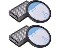 Twee filtersets Geschikt voor de stofzuigers Rowenta RO3731EA, RO3753EA, RO3786EA, RO3718EA, RO3724EA, RO3798EA, Moulinex en Tefal Compact.