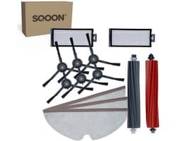 SQOON® vervangingsset geschikt voor Roborock Q5 & Q8 serie - 12-delige onderhoudskit voor robotstofzuigers