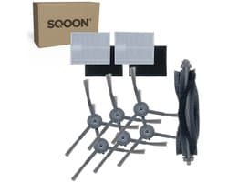 SQOON® vervangingsset geschikt voor Eufy Clean L50 / L60 serie - 9-delige onderhoudskit voor robotstofzuigers