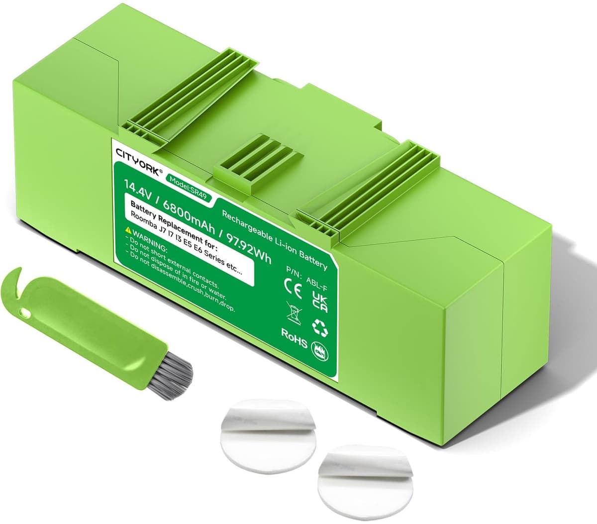 vervangende batterij voor Roomba J7/I7+, J8/I8+, J9/J9+ Plus, voor Roomba I7/J7+, I8/I8+, I4/I4+, I3/I3+, E5/E6 i7150, i7156,i7550, i7556, i7558, J7550 j7, J755020 accu — afbeelding 1