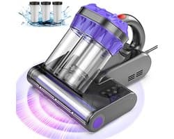 ITRONIQ Matrasstofzuiger met UV-C Licht – 550W 16 kPa – HEPA Filter – 65 °C Warmte – Voor Matras, Bed & Bank – Met Snoer