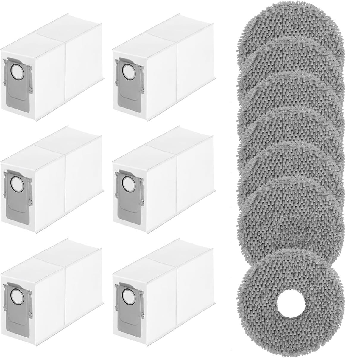 Accessoires gescht voor Roborock Qrevo Curve/Qrevo S/Qrevo Pro/Qrevo MaxV stofzuiger, stofzak, wisserpads, accessoireset, veegrobot, reserveonderdelen — afbeelding 1