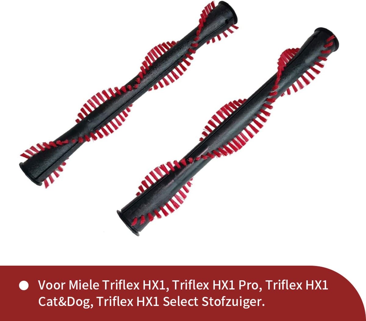 Replacements® Borstels geschikt voor Miele Triflex HX1 - 2 stuks — afbeelding 1