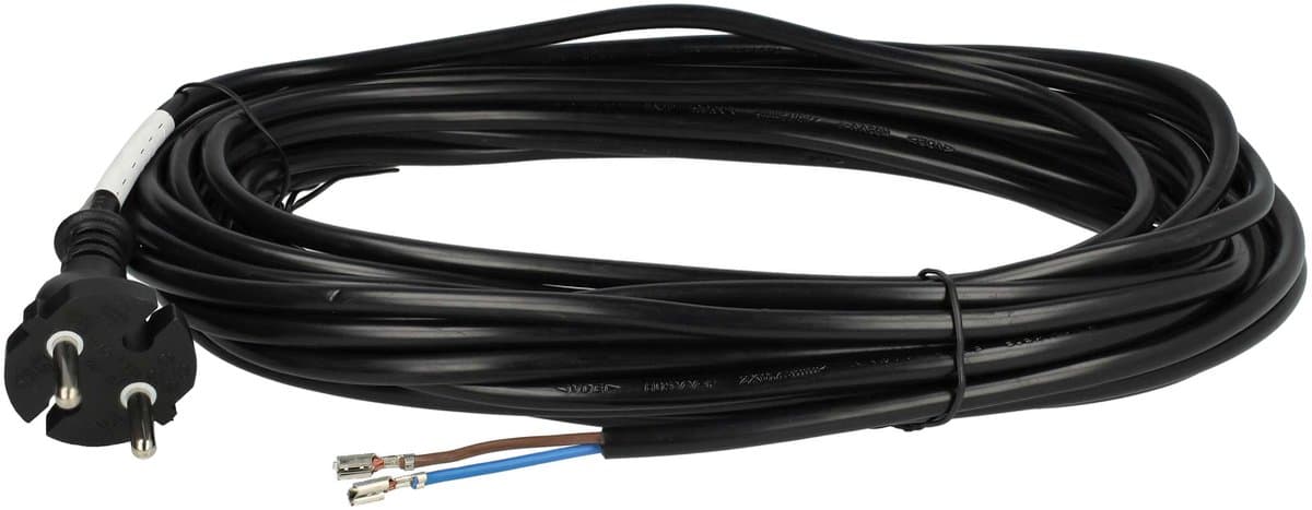 VHBW-stroomkabel compatibel met Kärcher WD3 200, T10/1, T7/1, T14/1, T12/1, WD5.600, T15/1, T9/1, T201, T191 stofzuigers - 10 m kabel 1000 W — afbeelding 1