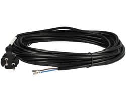 VHBW-stroomkabel compatibel met Kärcher WD3 200, T10/1, T7/1, T14/1, T12/1, WD5.600, T15/1, T9/1, T201, T191 stofzuigers - 10 m kabel 1000 W