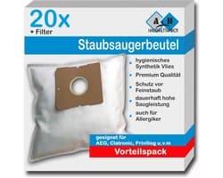 SnelShoppen - 20 Stuks Stofzuigerzakken Geschikt voor Tristar SZ 1920 Eco - Multi-Layer Fleece, Inclusief Motorfilter, Allergievriendelijk, Perfecte K