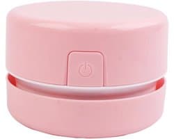 Mini Stofzuiger - Toetsenbord Reiniger - Bureau Schoonmaken - Sterke Zuigkracht - 2 Stuks - Roze