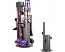 Rosfix Houder Vloerstandaard - Staal 74 cm, 32 cm Basis - 4 Accessoirehouders - Geschikt voor Dyson