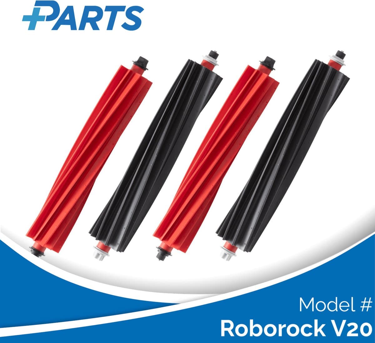 Roborock V20 Borstels (4 Stuks, Plus.Parts® alternatief voor 8.02.0322) — afbeelding 1