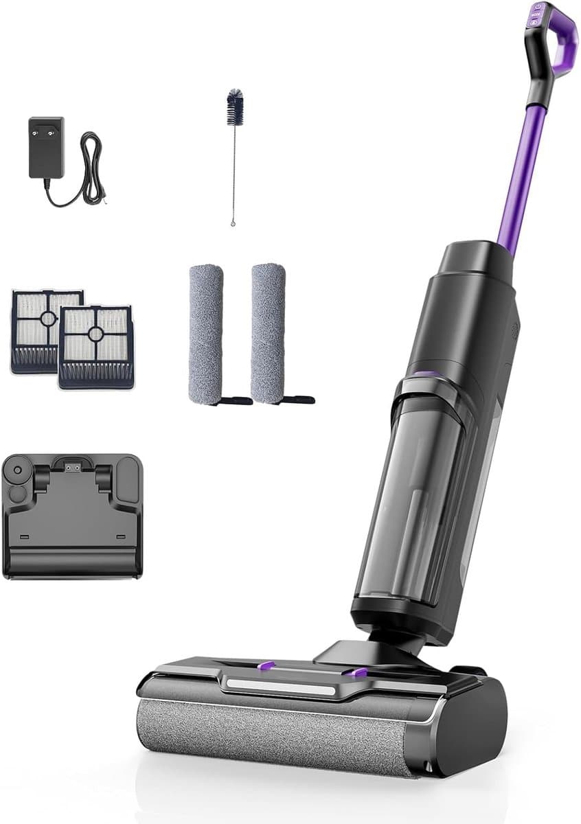 Snoerloze Stofzuiger - Vloerreiniger - Vloeren Schoonmaken - 3-in-1 Functionaliteit - 6.88 kg - Zwart — afbeelding 1