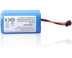 Krachtige 3400 mAh batterij voor diverse stofzuigers zoals Tikom, Yeedi en Conga, ideaal voor langdurig gebruik en optimale prestaties