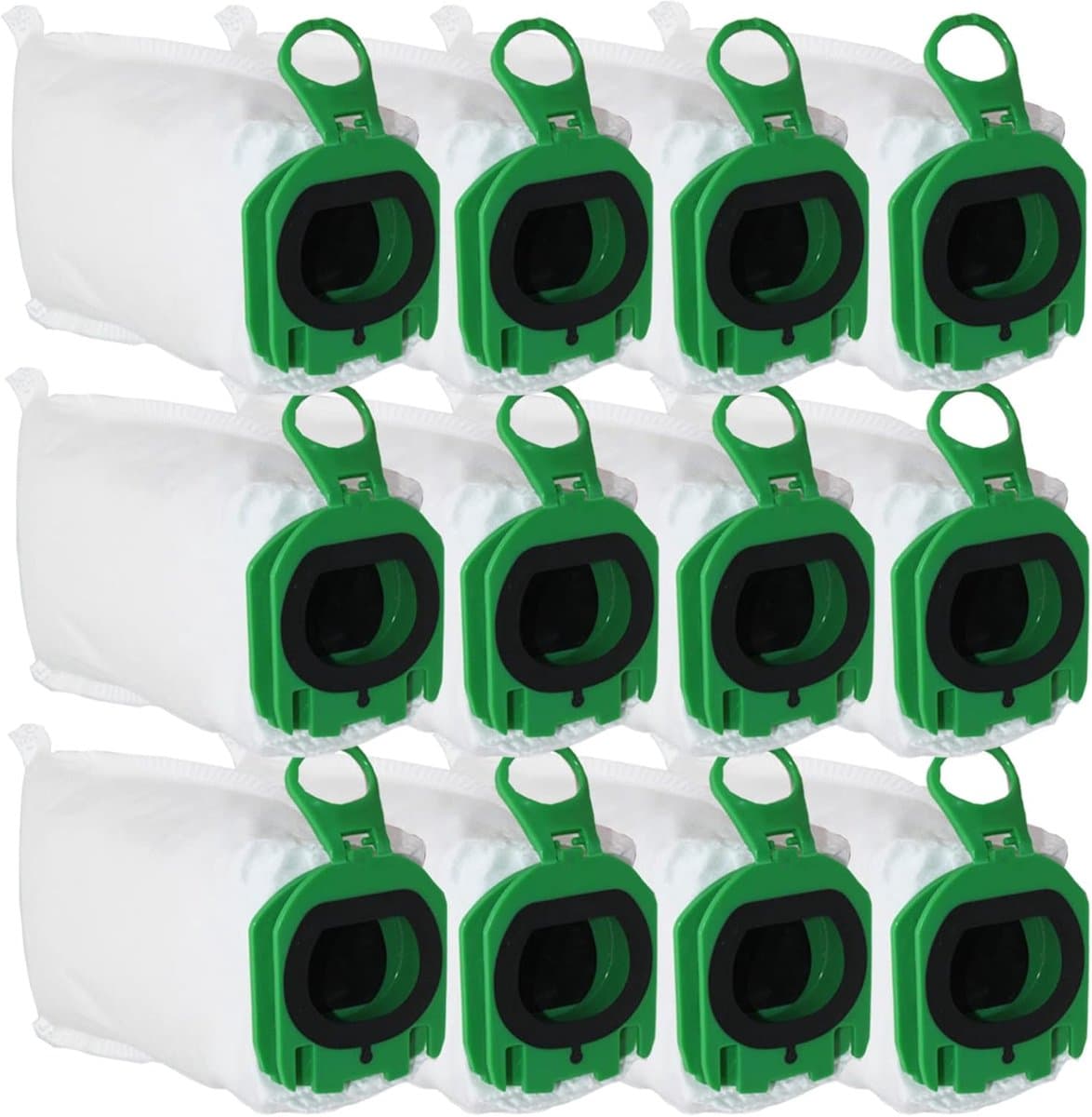 12stuks - geschikt voor Vorwerk Kobold VB100 VB 100 FP100 FP 100 - zakken voorvervangende onderdelen accessoires - filterzakken geschikt voor Kobold VB100 draadloze stofzuiger — afbeelding 1