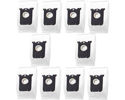 Geschikt voor Electrolux S-bag - Philips FC/HR-serie - Classic Long Performance - Electrolux S-bag AEG en Philips s- FC8202 - Stofzuigzakken van synthetisch polypropyleen (PP) - geschikt voor AEG - 10 stuks - Wit
