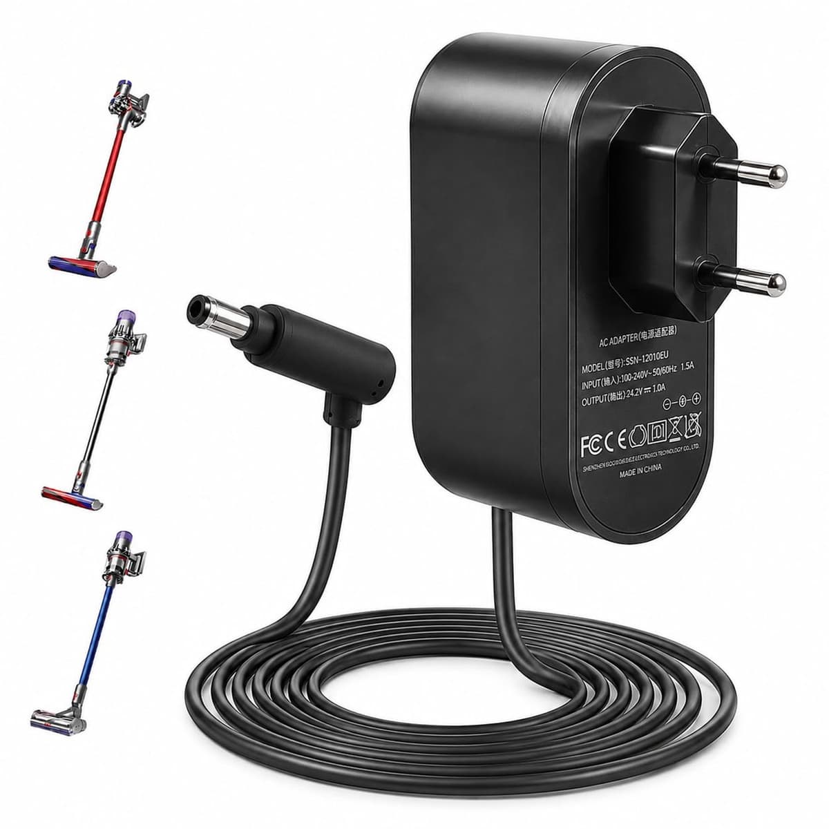 Oplader - 30,45 V - 1,1 A - Compatibel met Dyson — afbeelding 1
