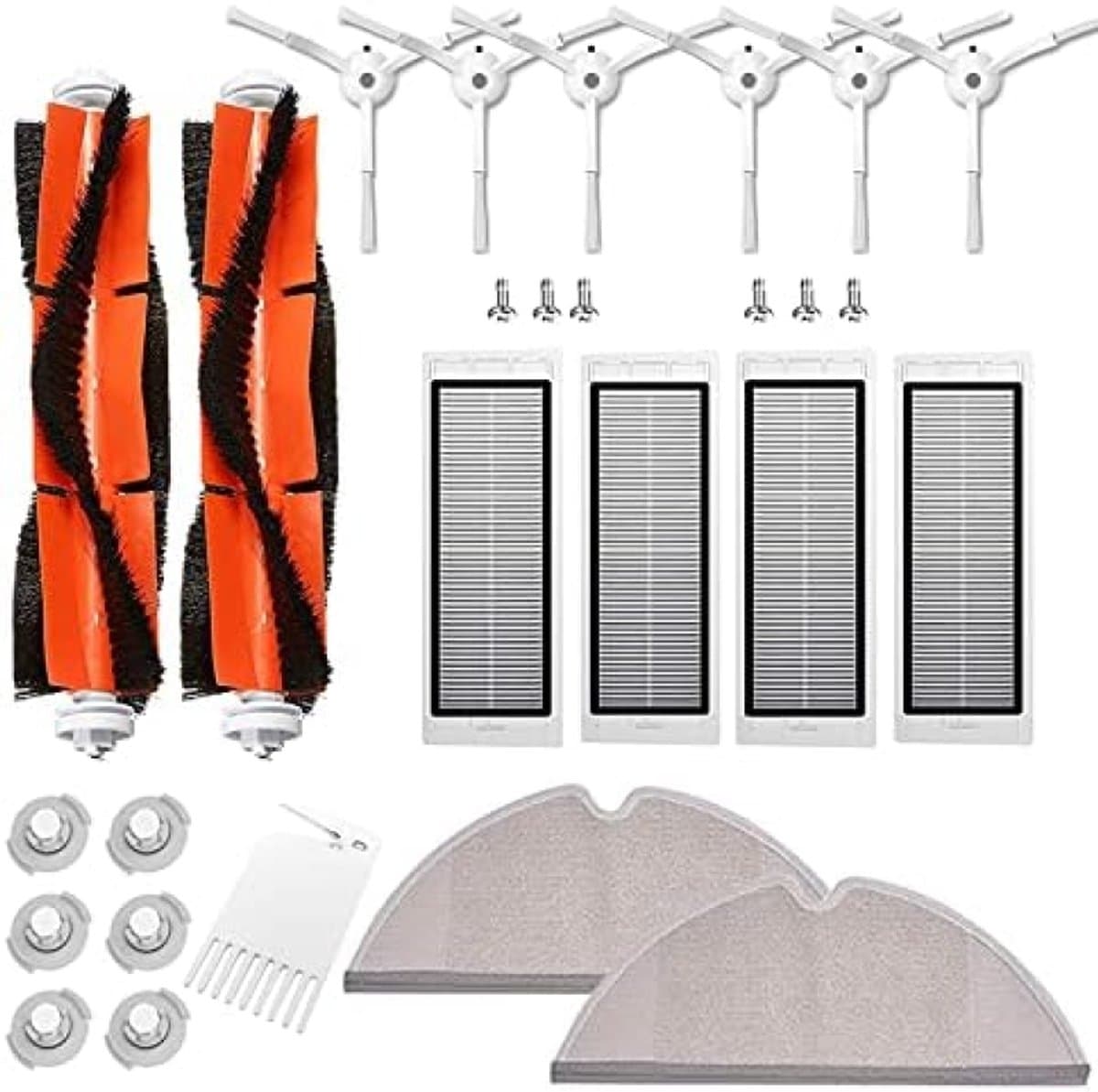 27-delige Onderhoudsset voor voor Xiaomi Roborock S50 S51 S55 S5 max S6 S60 S65 - HEPA-filters, Hoofdborstels, Zijborstels, Wisdoeken en Accessoires - Universele Compatibiliteit — afbeelding 1