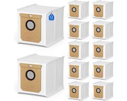 12 stuks stofzuigerzakken voor Eufy L50 SES L60 SES - voor Conga Home 10000, 8090 Ultra, 9090 AI - voor Haier H9 + - vervangende zak robotstofzuiger