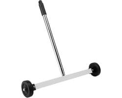Magnetische Veegmachine - Metaal Opraap Hulp - Garage Opruimen - Stille Rubber Wielen - 43 cm - Grijs