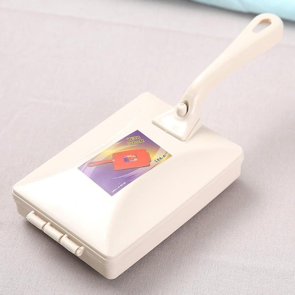Handmatige Tapijtborstel - Kruimelverzamelaar Bankreiniger - Snel Opruimen - Dubbele Rolveger - 10.5 x 26 cm - Paars — afbeelding 1