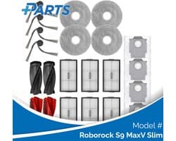 Roborock S9 MaxV Slim Onderhoudsset (Plus.Parts® alternatief voor 8.02.0388)