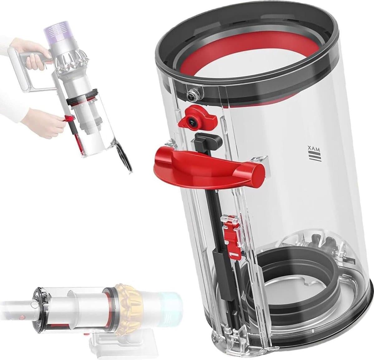 Stofreservoirs voor Geschikt voor Dyson V11 en V15 stofzuigers, reserveonderdelen voor geschikte SV14, SV15 en SV22 stofreservoirs, stofzuigeraccessoires, stofreservoirs, complete stofreservoirs. — afbeelding 1