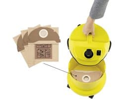Geschikt voor Kärcher WD2 MV2/WD3 MV3 stofzuigeraccessoires: stofzakken, papieren zakken en filterzakken - 3 stuks