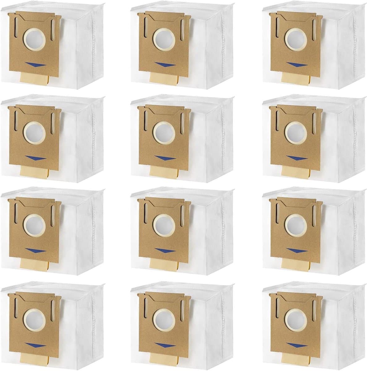 Allecto Plus - Stofzakken voor Robotstofzuigers - Geschikt voor ECOVACS Deebot T8, T9, N8 en DX93/DDX96 - 12 stuks - Stofzuiger Onderdelen en Accessoires — afbeelding 1