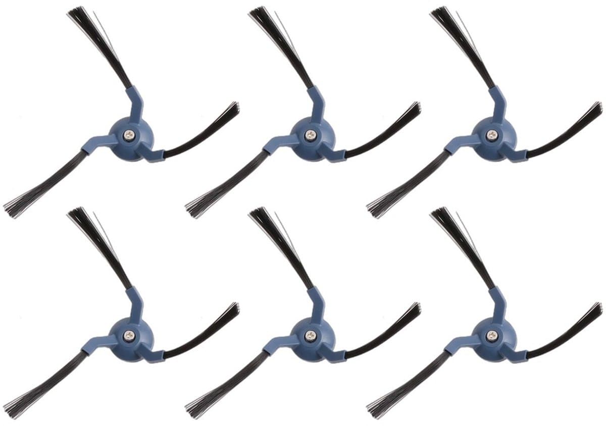 6-delige vervangende zijborstel geschikt voor Anker Eufy X10 Pro Omni-accessoires — afbeelding 1