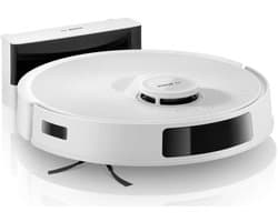 Bosch Spotless BCRC1W Robotstofzuiger met Dweilfunctie, 11,000 Pa Zuigkracht, Statische natte dweil, Smart Vision Infrarood Navigatie, Bosch Home Connect App, Wit
