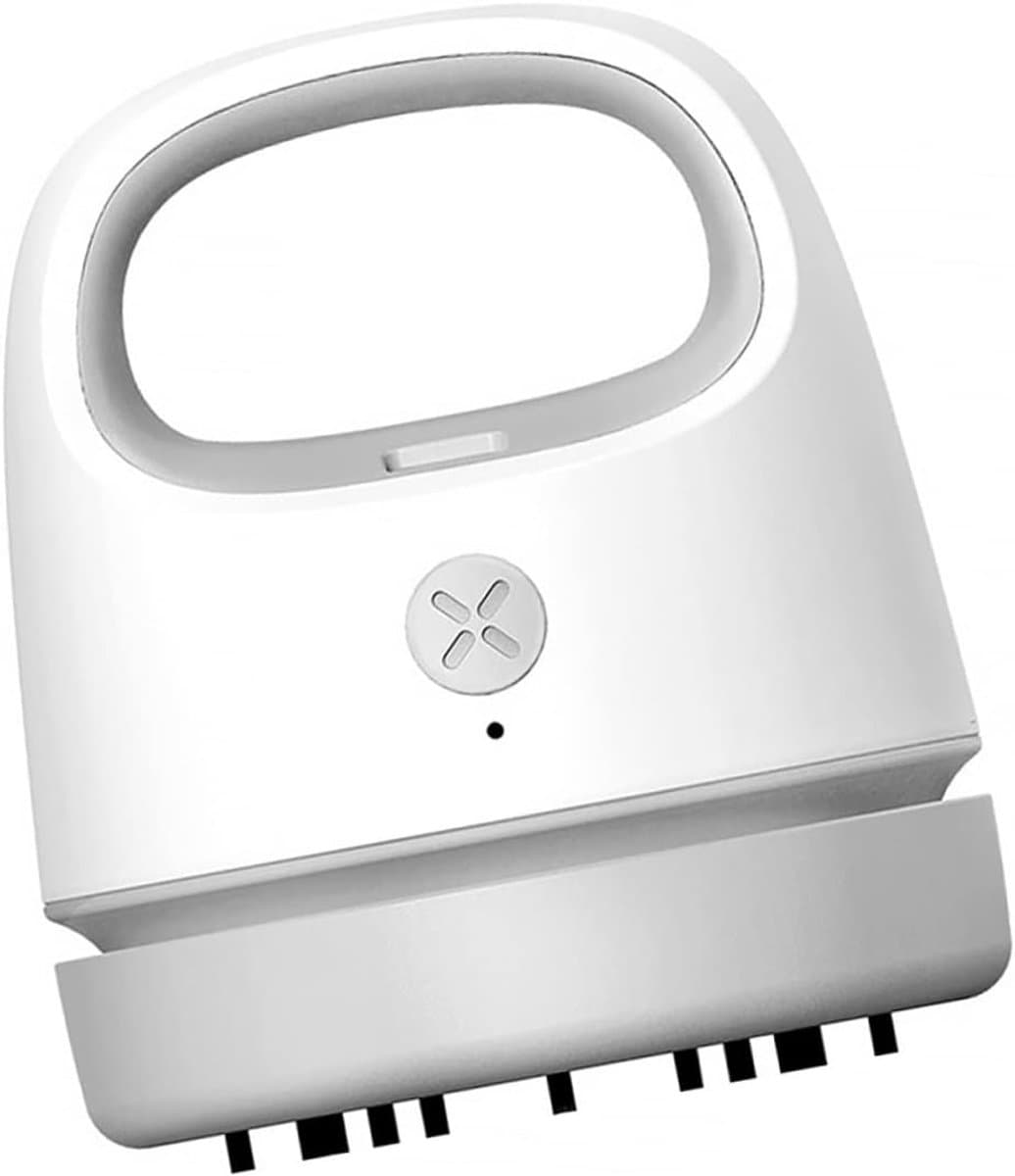 Draagbare Tafelstofzuiger - Handheld Stofcollector - Bureau Reinigen - USB Oplaadbaar - 9.9 x 8.6 cm - Grijs — afbeelding 1