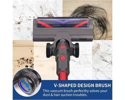 Geschikt voor Dyson V7 V8 V10 V11 V15 Hardhouten en tapijtreinigingskop met LED-verlichting en Turboborstel Rolreinigingskop Accessoire