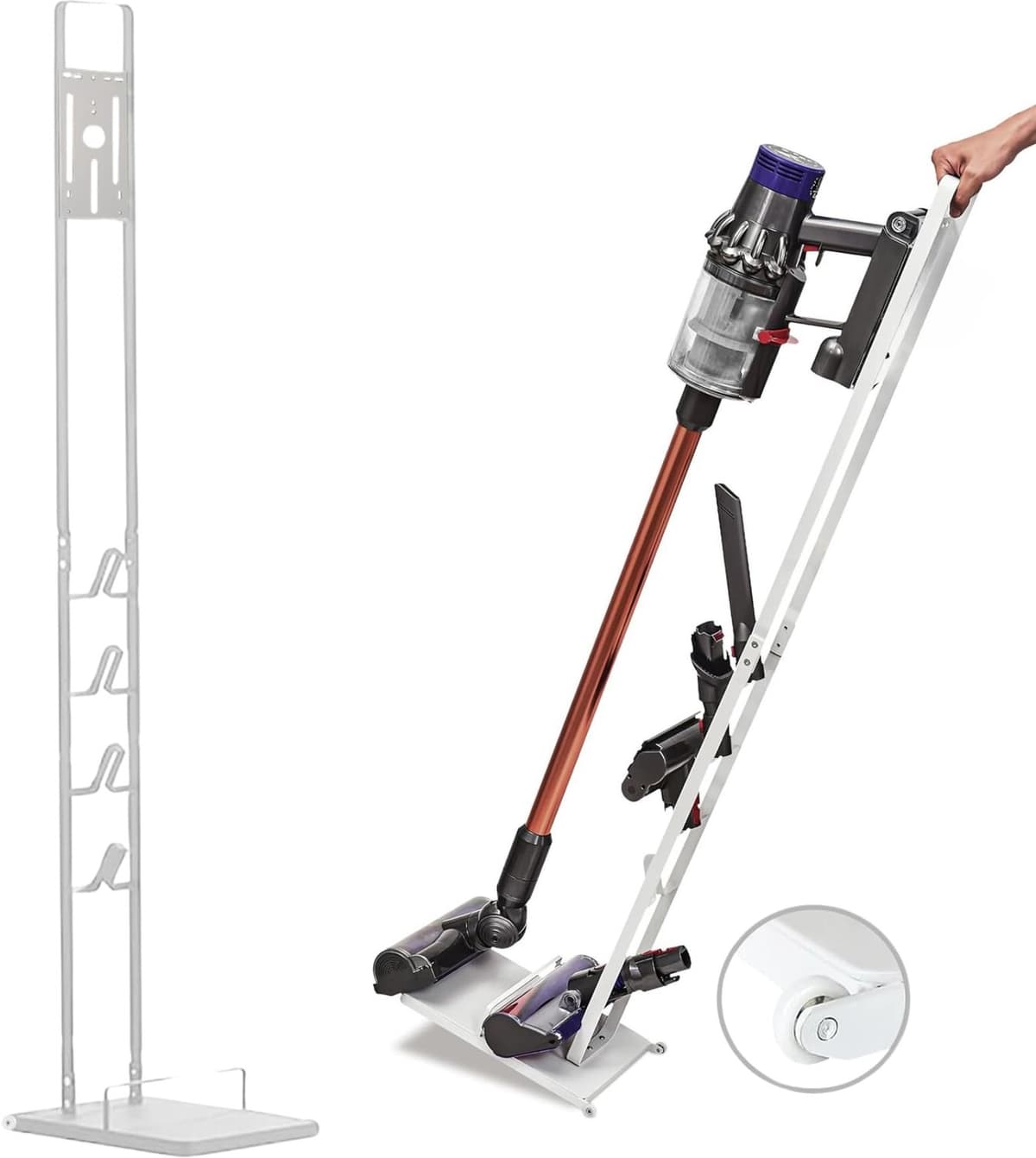 Stofzuigerhouder - Met wielen - Zonder boren - Voor Dyson — afbeelding 1