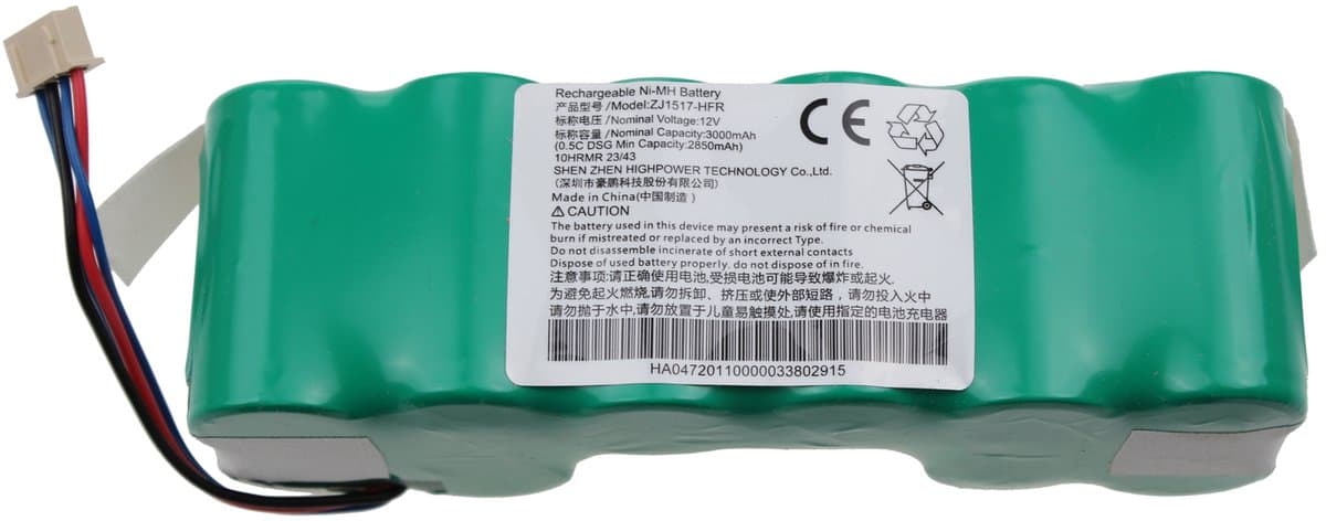 Originele Accu voor iRobot Roomba Combo en Ecovacs Deebot Ozmo 600 en Deebot 900 Serie (12V/3000mAh) — afbeelding 1