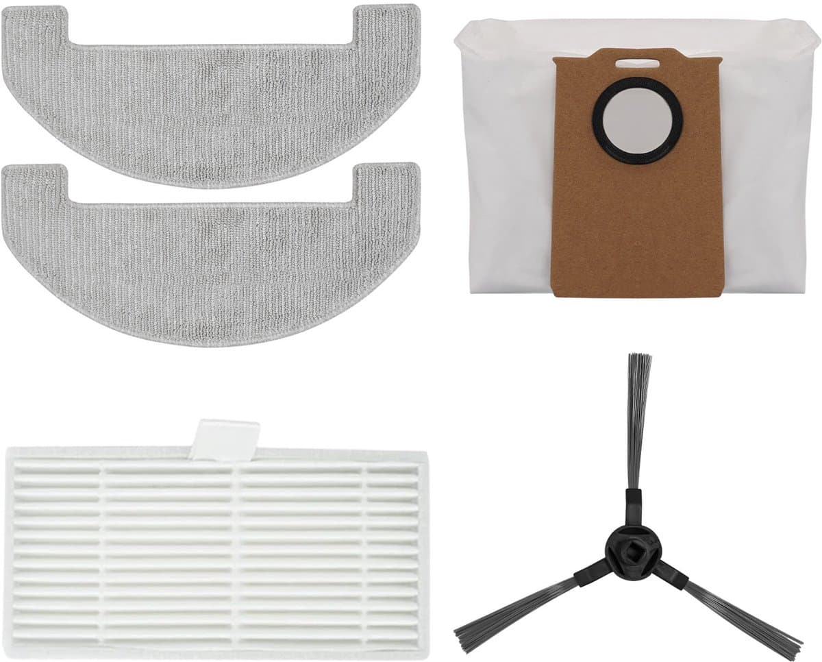 Avalue 3-in-1 Robotstofzuiger Vervangonderdelen - 2 Dweilpads - HEPA-filter - Borstel en Stofzak — afbeelding 1