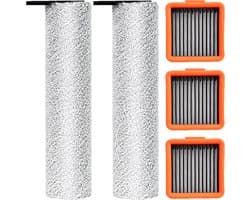 Rolborstel & filter - geschikt voor UWANT D100 - D100 PRO - V8 - V10 - V20 - D5 - D5 PRO - A60 - A100 - voor robotstofzuiger - 5 stuks