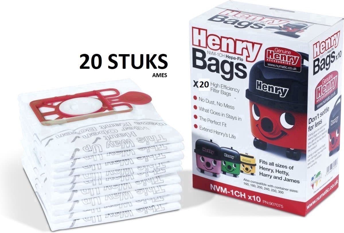 Numatic - Stofzuigzakken - Stofzuigerzakken - 20 stuks — afbeelding 1