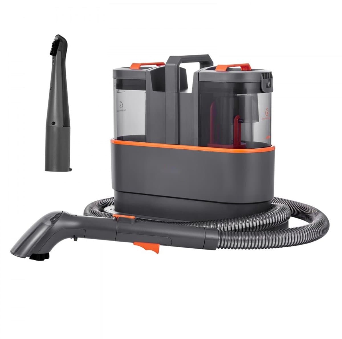 Tapijtreiniger - Draagbare Meubel- en Vlekkenreiniger - 1,5 L Schoonwatertank & 0,8 L Vuilwatertank - 11,5 kPa Zuigkracht - Wassen en Zuigen - Voor Tapijt & Bank — afbeelding 1