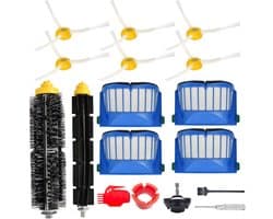 Vervangonderdelen Accessoires Kit gescht voor iRobot Roomba 675 694 692 614 670 677 671 691 676 639 679 615 600 Serie Robotstofzuiger Bevestiging, 1 Voorwiel, 1 Borstel, 6 Zijborstels, 4 Filters