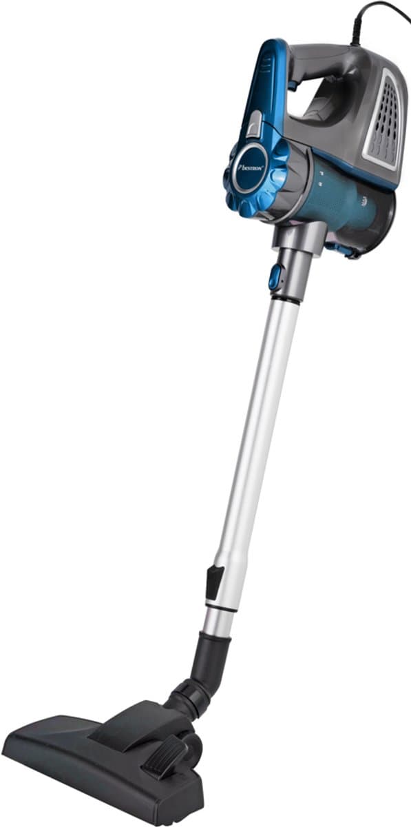 Bestron Steelstofzuiger - AVC800 - Stofbak 0,6L - Bereik 6,5m - 600W - Blauw/grijs - 5 jaar garantie — afbeelding 1
