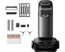 eufy Clean S1 Pro Robotstofzuiger + Vervangingssets All-in-One Station met dweilfunctie - Robot Vacuum -- 8.000 Pa Zuigkracht, Slimme Obstakelvermijding, Multi-Level Mapping, Automatische dweilterugtrekking, Perfect voor dierenharen