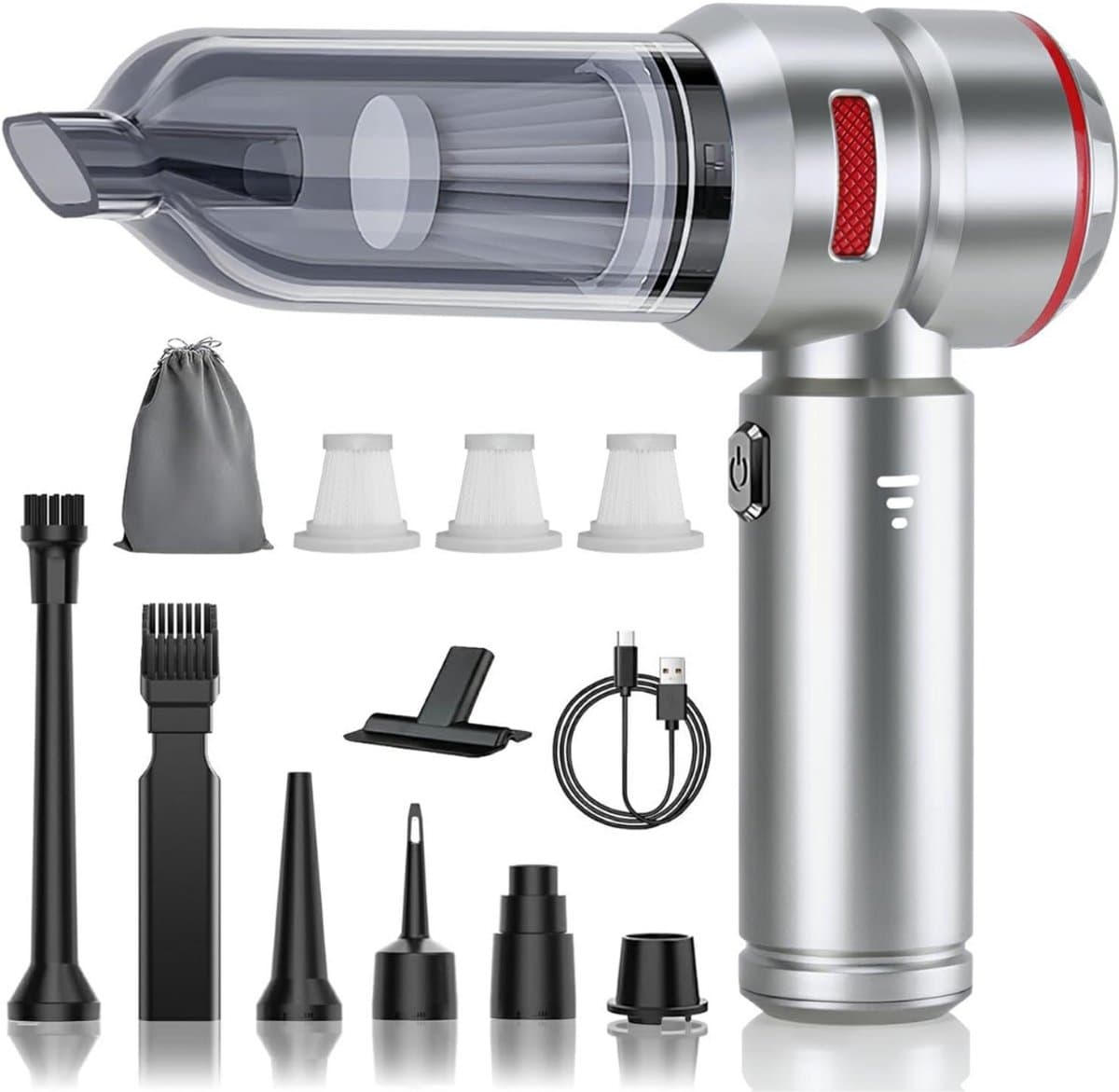 Lexium Kruimeldief snoerloos – Kruimeldief met steel – Nat&Droog – Handstofzuiger – Extreme zuigkracht – Kruimeldief snoerloos – Kruimelzuiger – Jouw ultieme schoonmaakpartner – Kruimelzuiger – Autostofzuiger – Handstofzuiger - Draadloos — afbeelding 1