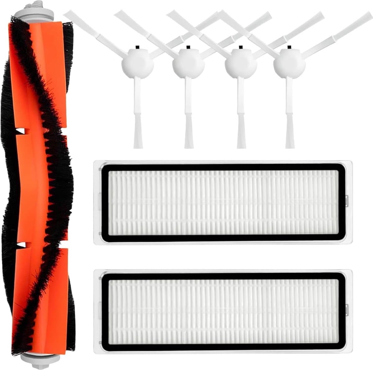 Geschikt voor Dream X10 S10 Plus L10S Ultra W10S pro Robotstofzuiger Accessoires Kit Reserveonderdelen, 1 Hoofdborstel, 2 Filters, 4 Zijborstels, Vervangende Onderdelen Reparatie Accessoires — afbeelding 1