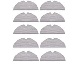 10 stuks - Dweildoek geschikt voor roborock P50/P5 /P55 S50/S501/S502/S51/S55/T60RR/T61RR/T65RR/T70RR/T71RR/S5 MaX/S6 MaxV - Stofzuiger onderhoud en reinigings accessoires - dweildoek lichtgrijs robotstofzuiger onderdelen
